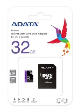 ADATA Micro SDHC 32 GB Klasse 4 + SD Adapter
