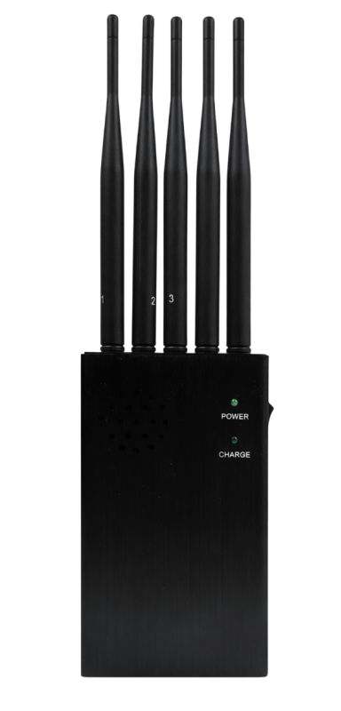 5-Antennen  PROFI  Tragbarer Störsender für GSM/DCS/4G/3G/GPS/GLONASS/WIFI-Signale