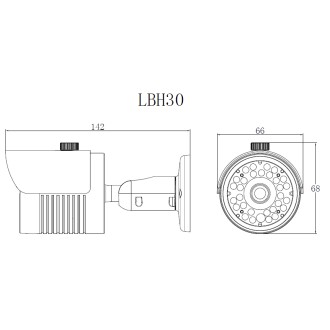 AHD kamera 2MP 1920x1080, 25m IR