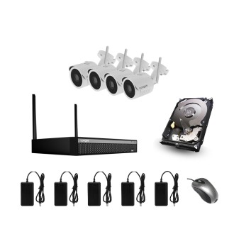 WiFi Kamera Set mit 4 WiFi IP Full HD Kameras