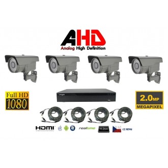 4 kanal Kamera Set 2Mpx 4AHD6