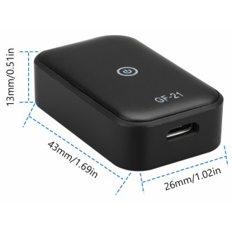 Mini GPS Tracker mit GSM-Abhörfunktion GF21