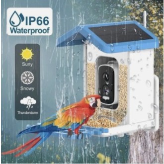 Intelligentes AI-Vogelfutterhaus mit Wi-Fi-Kamera und Solarladung