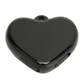 Mini-Diktiergerät versteckt im Herzanhänger Q66