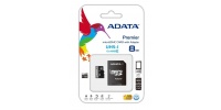 8 GB Speicher Micro SD-Karte ADATA + SD-Adapter, CLASS 10